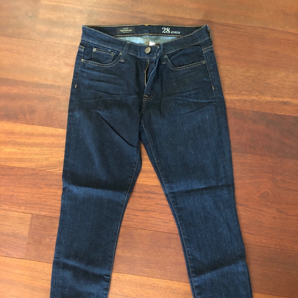 Brand new JCrew Toothpick Jean Dark Wash